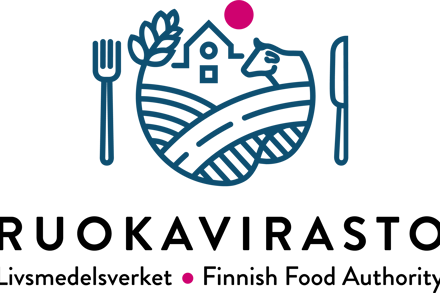 Logo. Ruokavirasto. Livsmedelsverket. Finnish Food Authority.